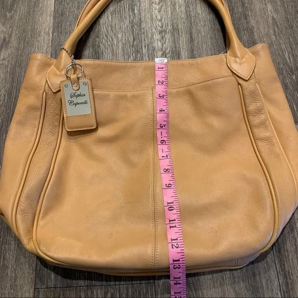 Sophia Caperelli Leather Shoulder Bag Purse - Picture 4 of 15